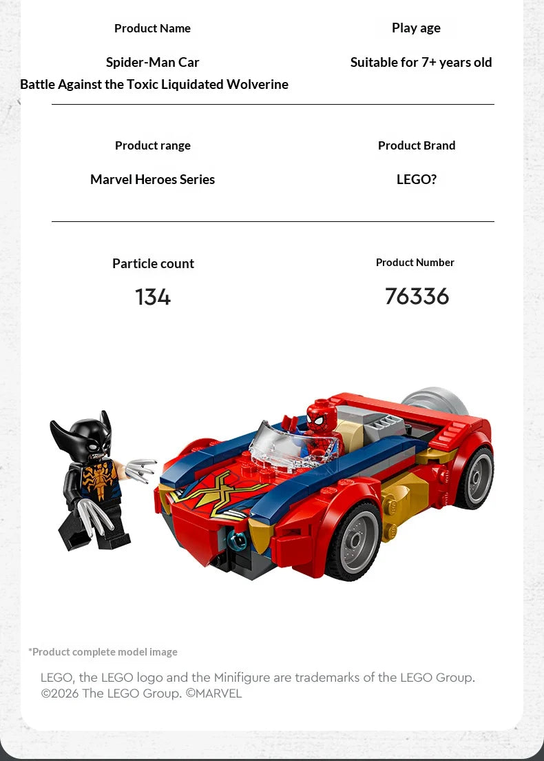Spider Man Racing Battle Poison Liquefied Wolverine