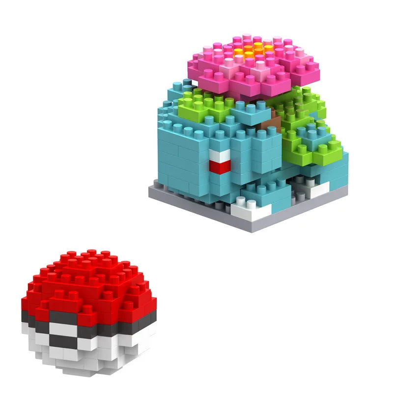 34 Assorted Pokémon Mini Block Figures