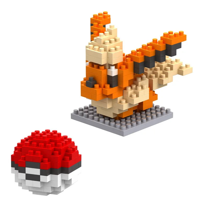 34 Assorted Pokémon Mini Block Figures