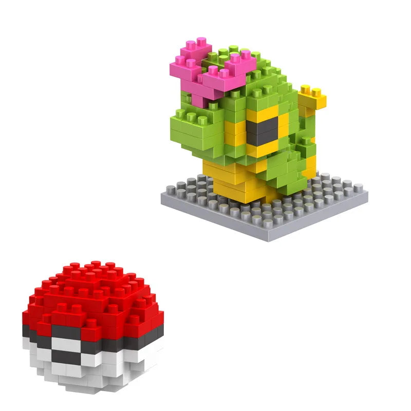 34 Assorted Pokémon Mini Block Figures