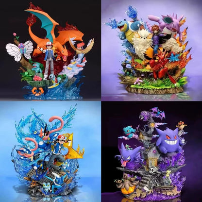 Pokemon blind box figures collectible anime PVC model toys Pikachu Charizard Mewtwo Eevee random mystery surprise gift for fans