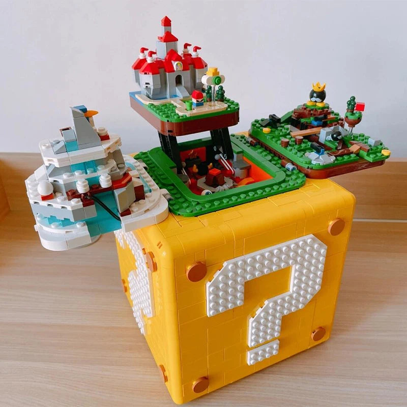 2064Pcs Super Mario Bros Question Mark Box