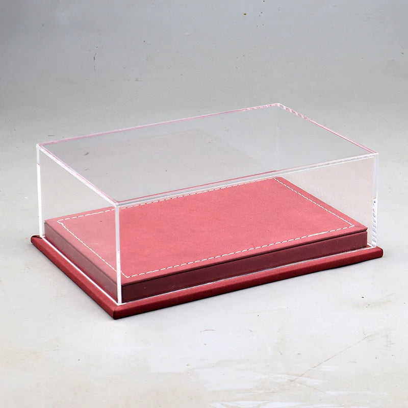 Customizable Acrylic And Leather LED Display Case