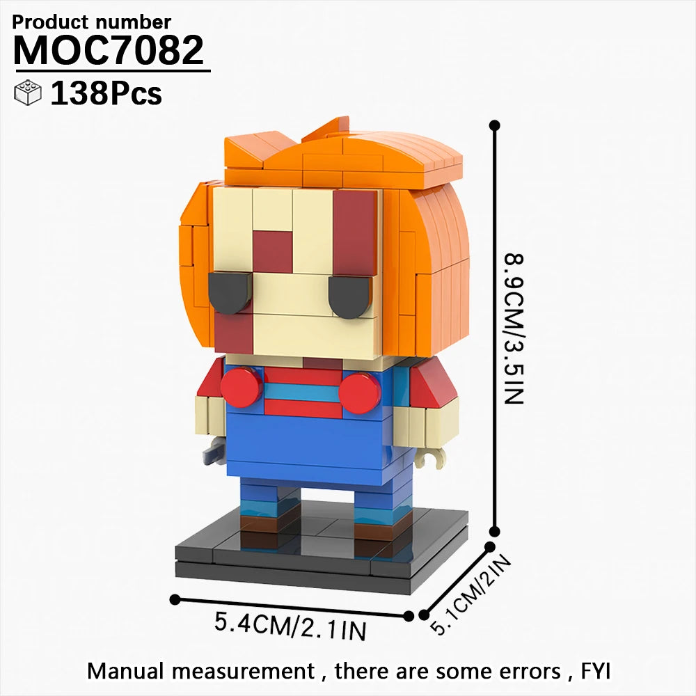Horror Movie Brick Headz