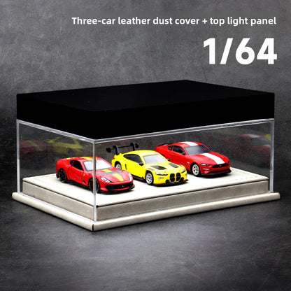 Customizable Acrylic And Leather LED Display Case