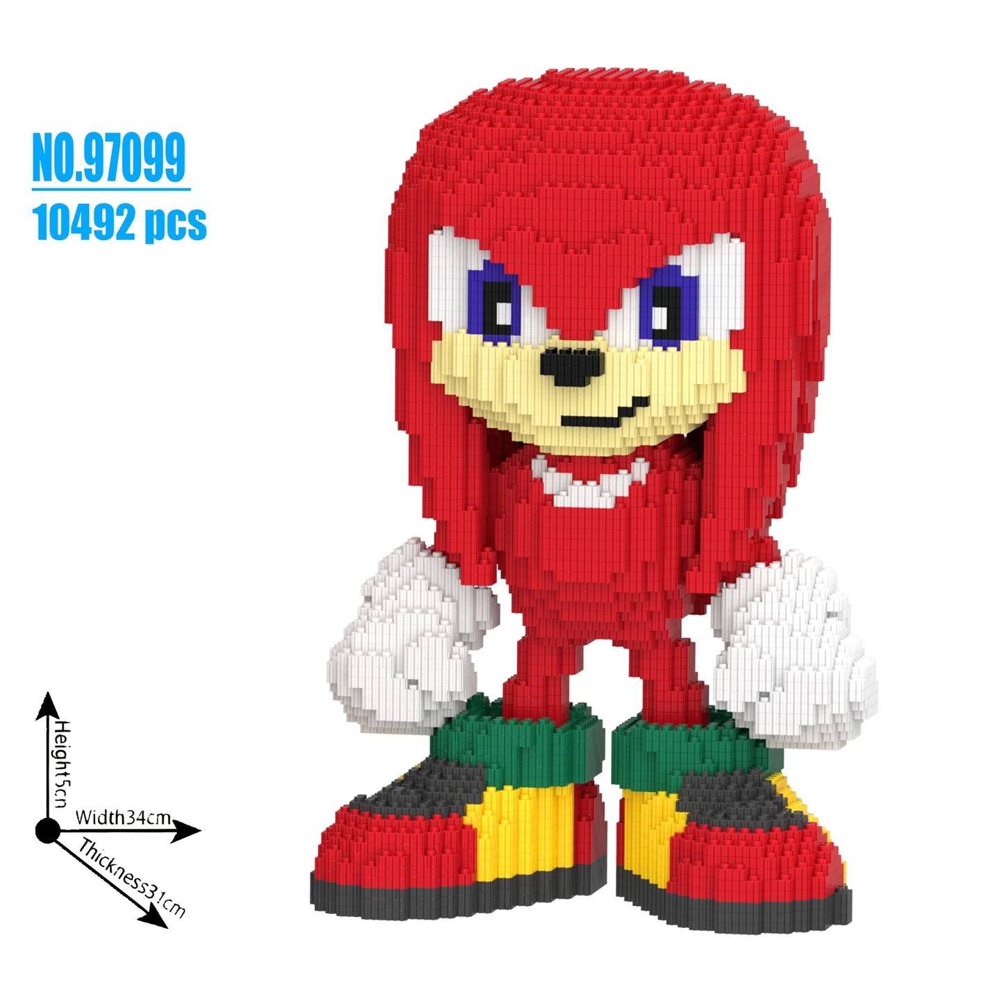 Giant Sonic Building Blocks Set 1200+psc