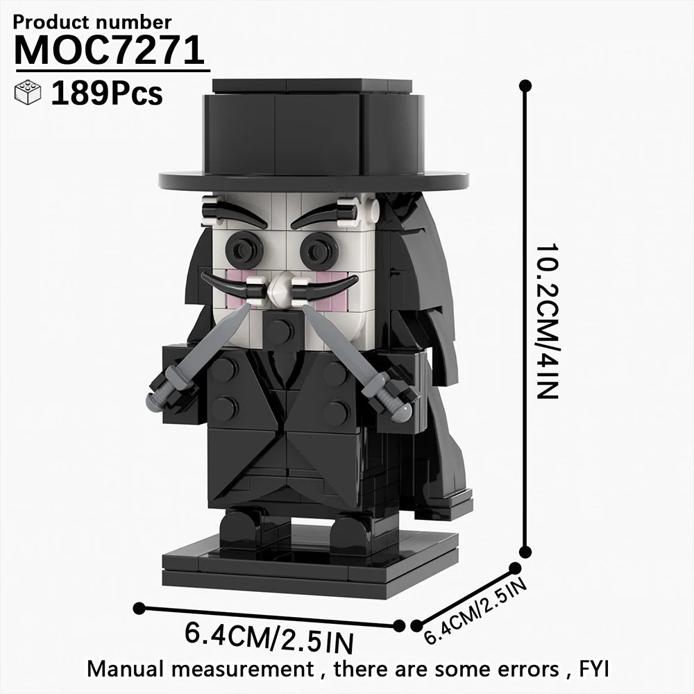Horror Movie Brick Headz