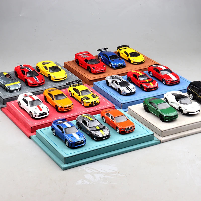 Customizable Acrylic And Leather LED Display Case