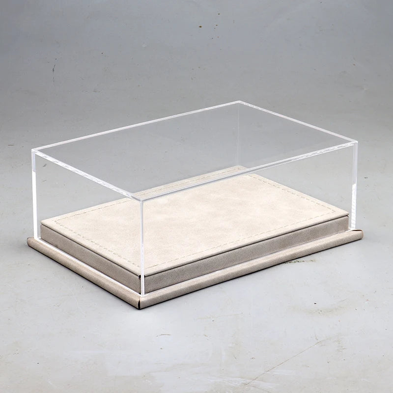 Customizable Acrylic And Leather LED Display Case
