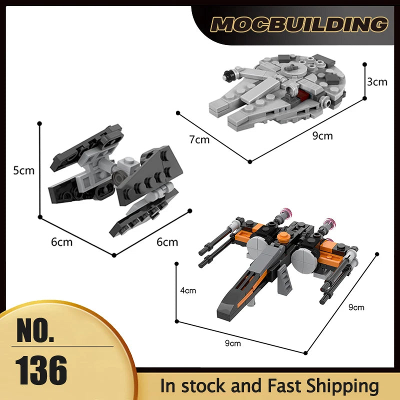 Micro Imperial Fighters Republic Gunship Starfighter