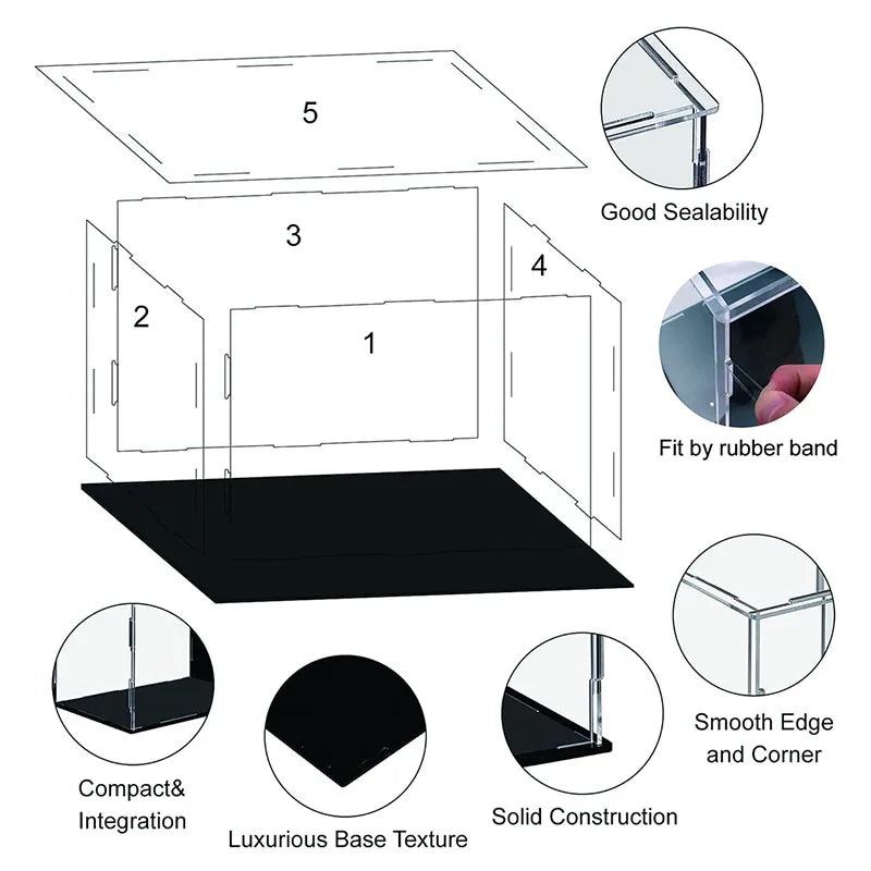 Clear Display Case 17 Sizes