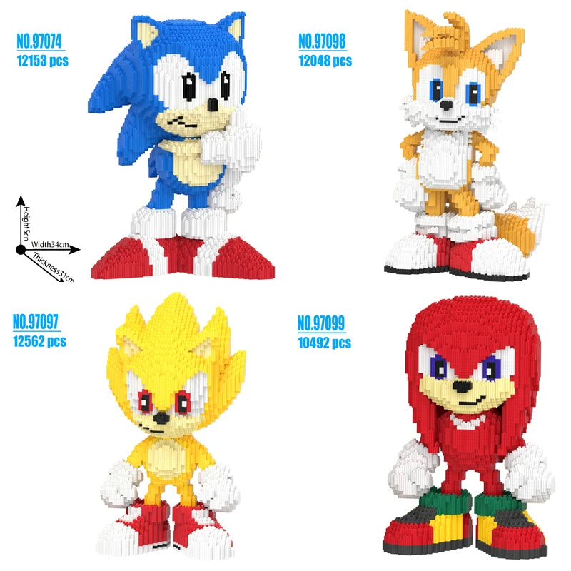 Giant Sonic Building Blocks Set 1200+psc
