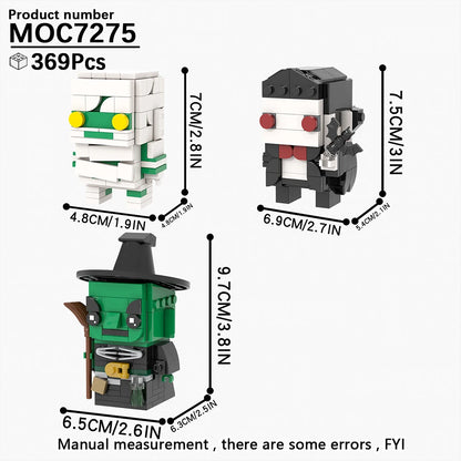 Horror Movie Brick Headz