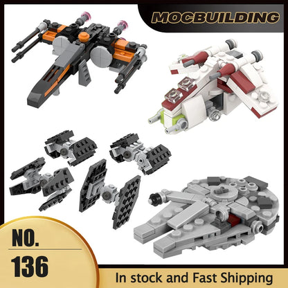 Micro Imperial Fighters Republic Gunship Starfighter