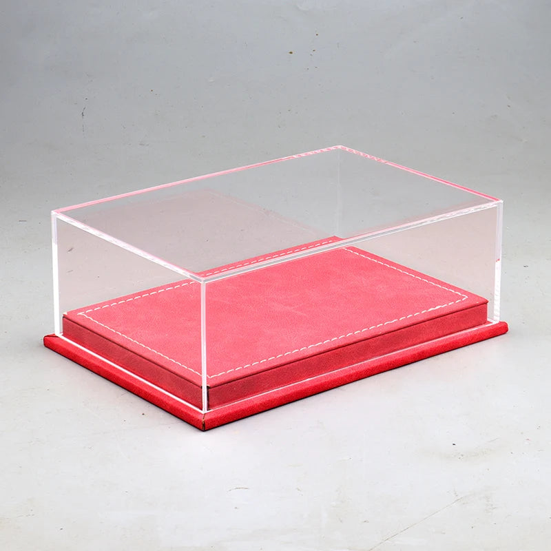 Customizable Acrylic And Leather LED Display Case