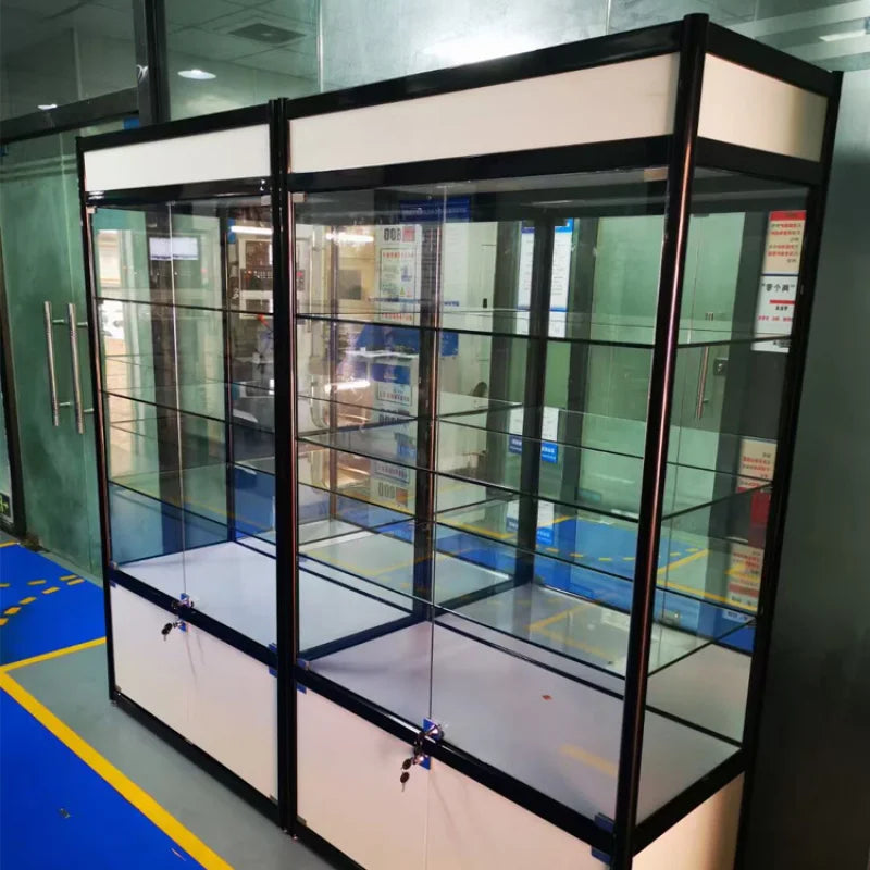Customizable Large Store Glass Display Case