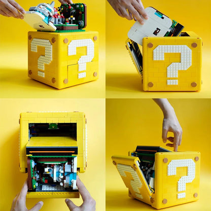 2064Pcs Super Mario Bros Question Mark Box