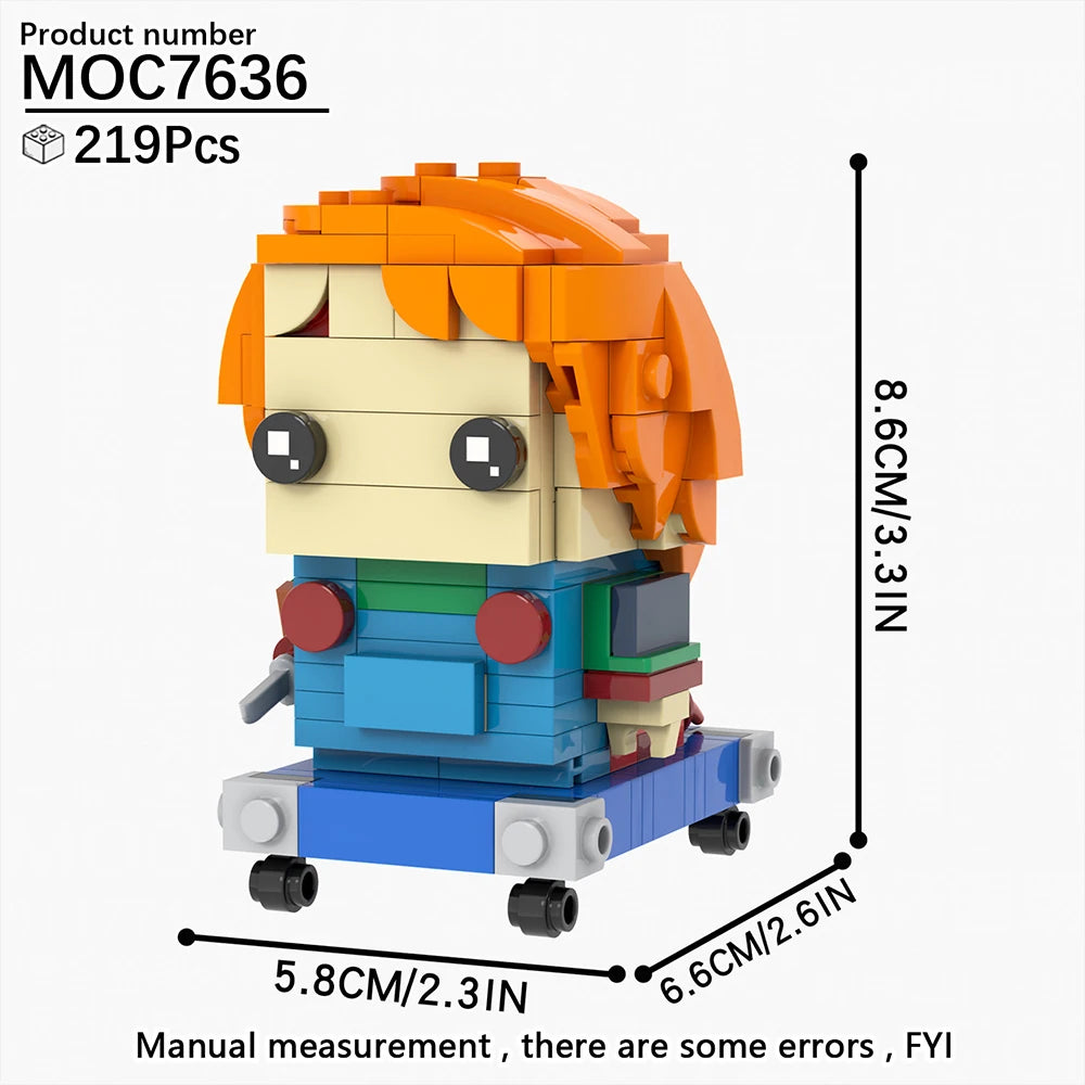Horror Movie Brick Headz
