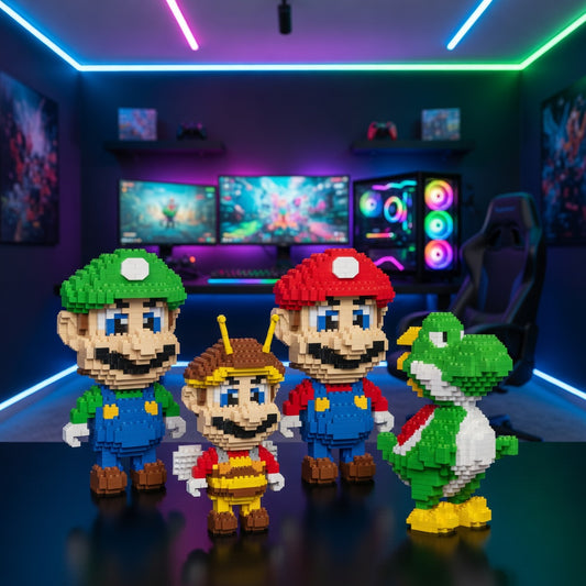 Mario Luigi And Yoshi Build Kit