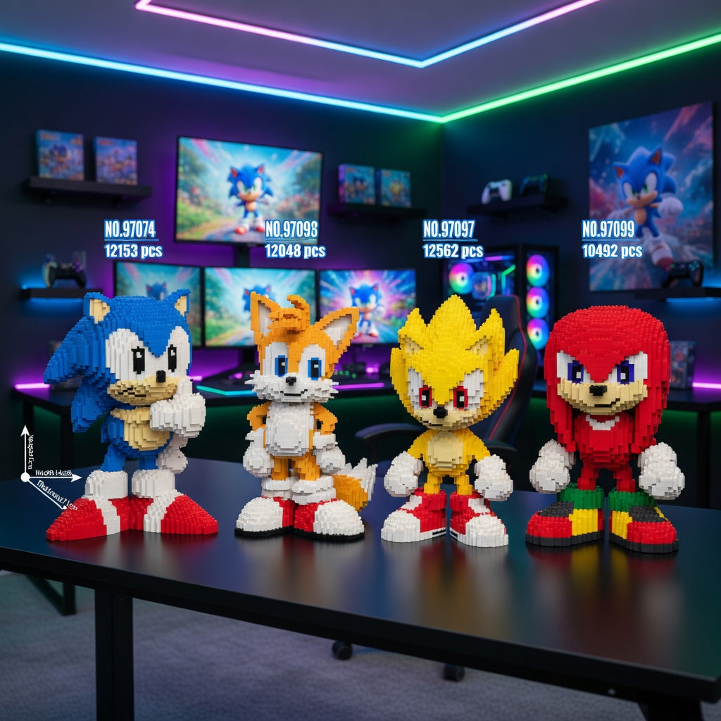 Giant Sonic Building Blocks Set 1200+psc