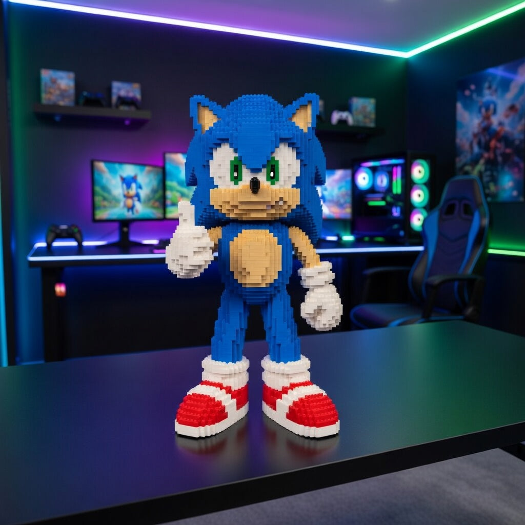 3650pcs Giant Sonic Model