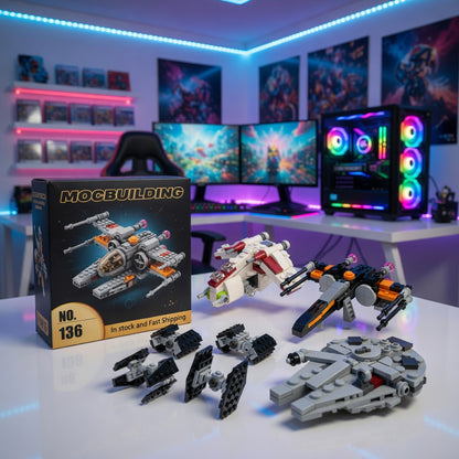 Micro Imperial Fighters Republic Gunship Starfighter