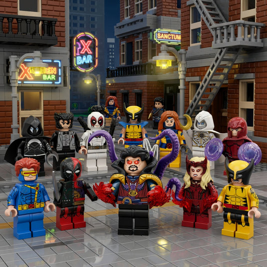 Moonlight Knight Doctor Strange Wolverine Deadpool Mini Figures